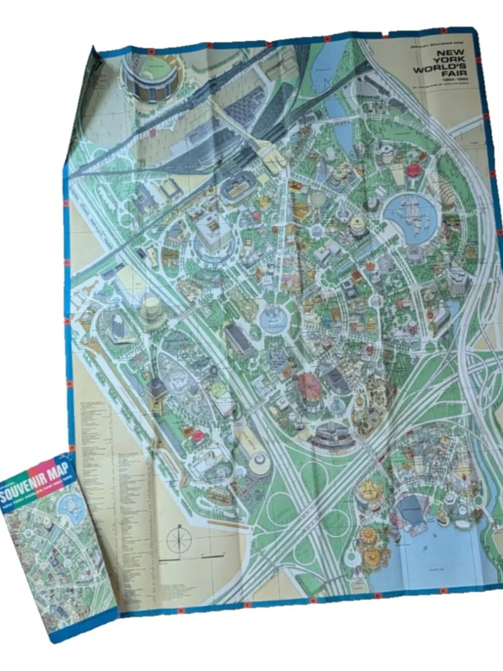 vintage Souvenir map New York world's fair 1964/65